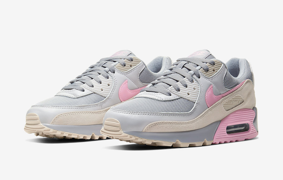 pink and grey nike air max 90