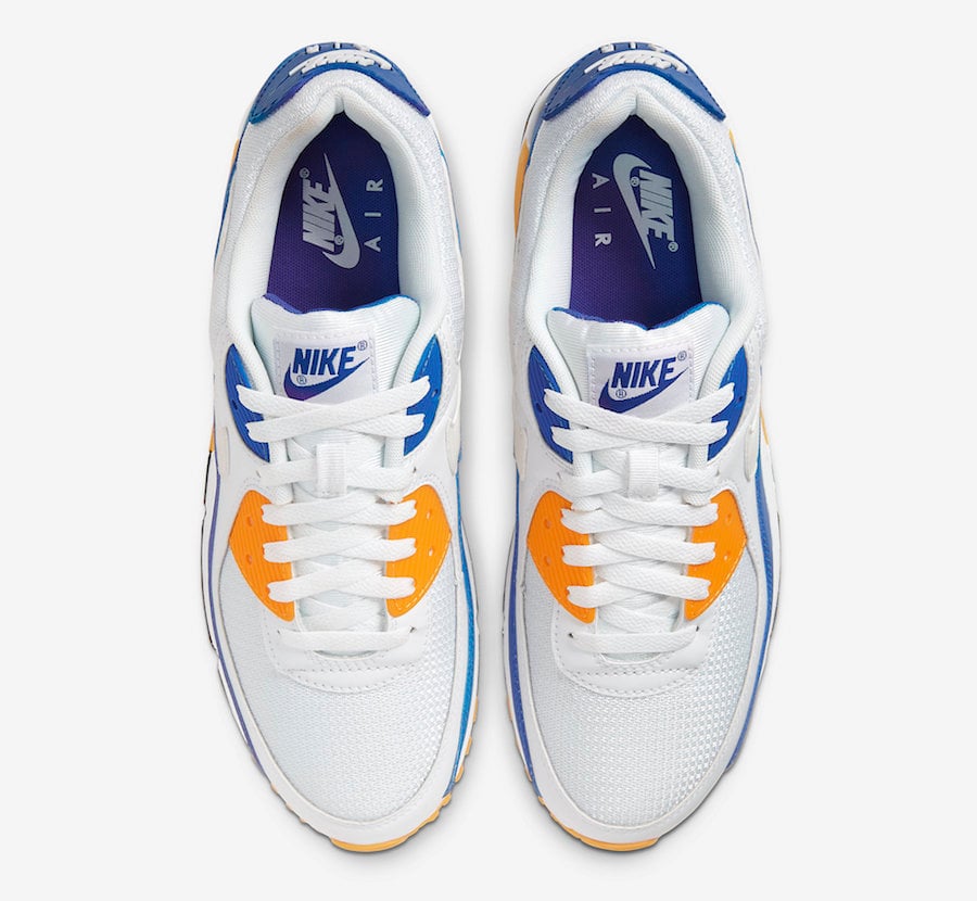 air max 90 yellow blue