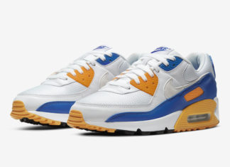 yellow and blue nike air max