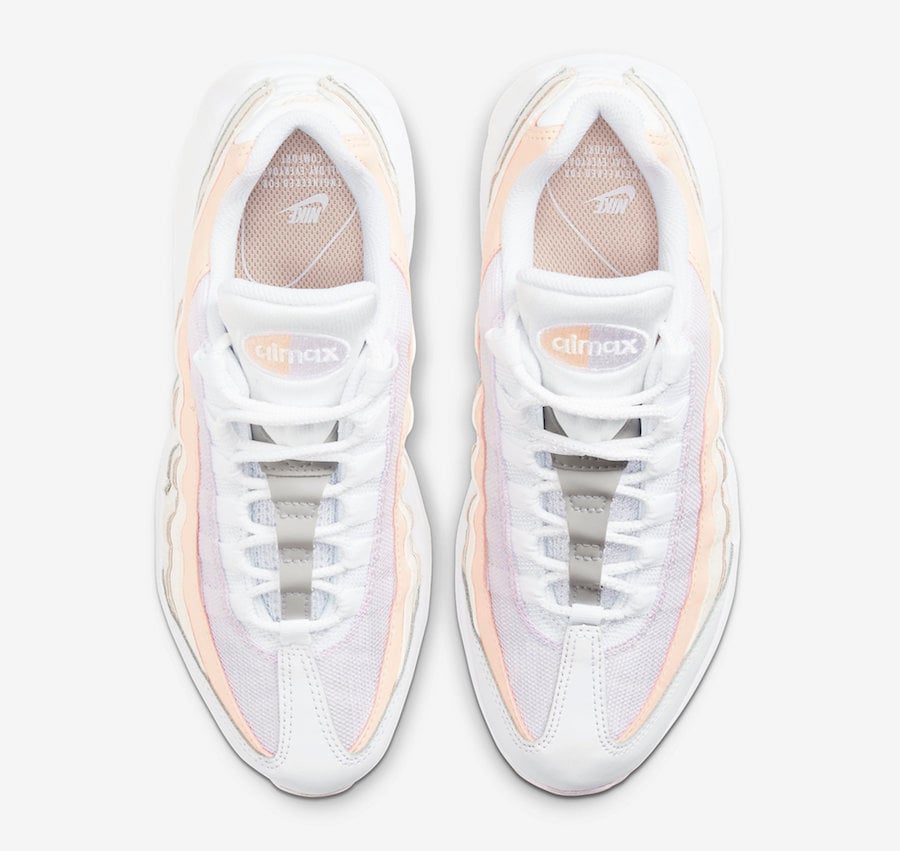 Nike Air Max 95 White Pink Peach Tan CJ0624-100 Release Date Info