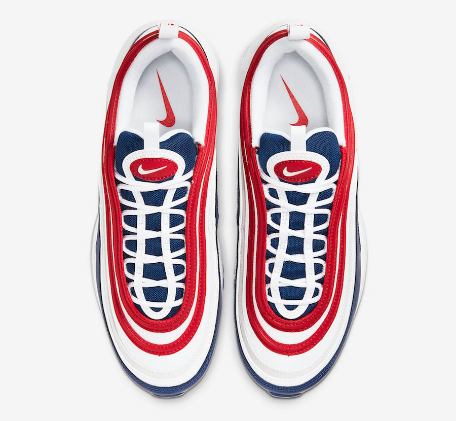 Nike Air Max 97 USA White Navy Red CW5584-100 Release Date Info