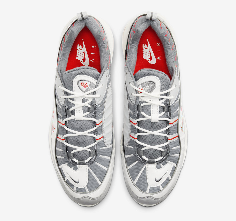 Nike Air Max 98 Grey Sail Habanero Red CJ0592-001 Release Date Info