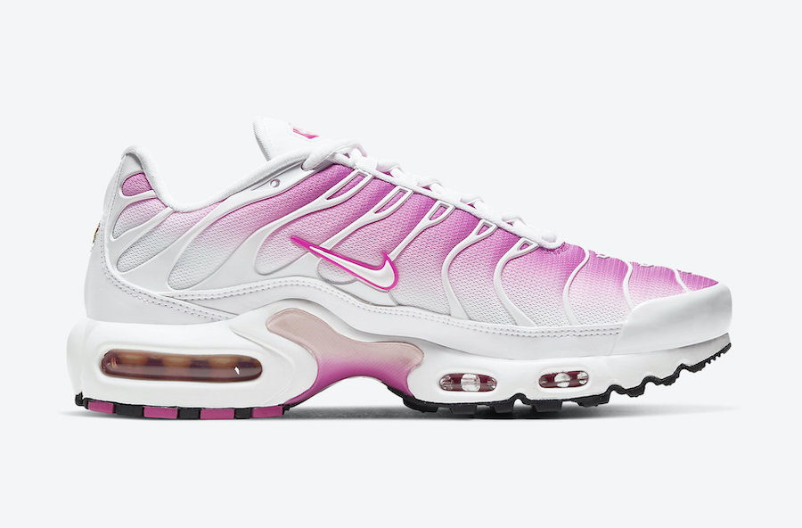 air max plus pink and white