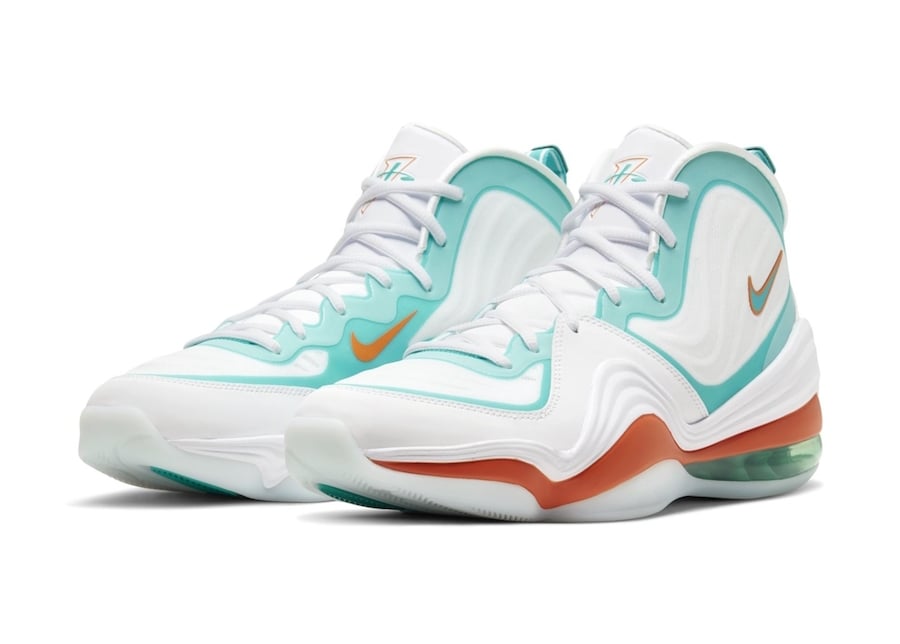 Nike Air Penny 5 ‘Alternate Miami Dolphins’ Available Now