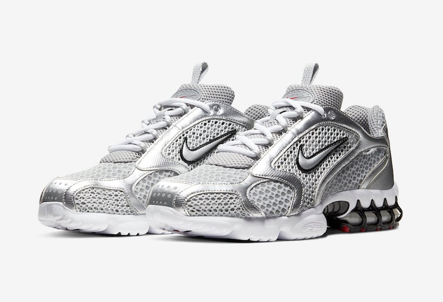Nike Air Zoom Spiridon Caged ‘Metallic Silver’ Official Images