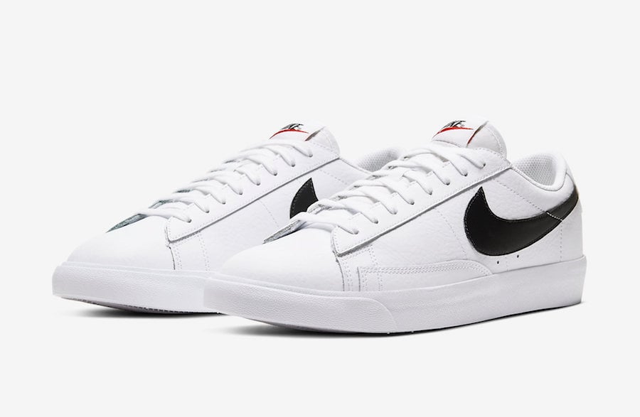 Nike Blazer Low Leather White Black CZ1089-100 Release Date Info