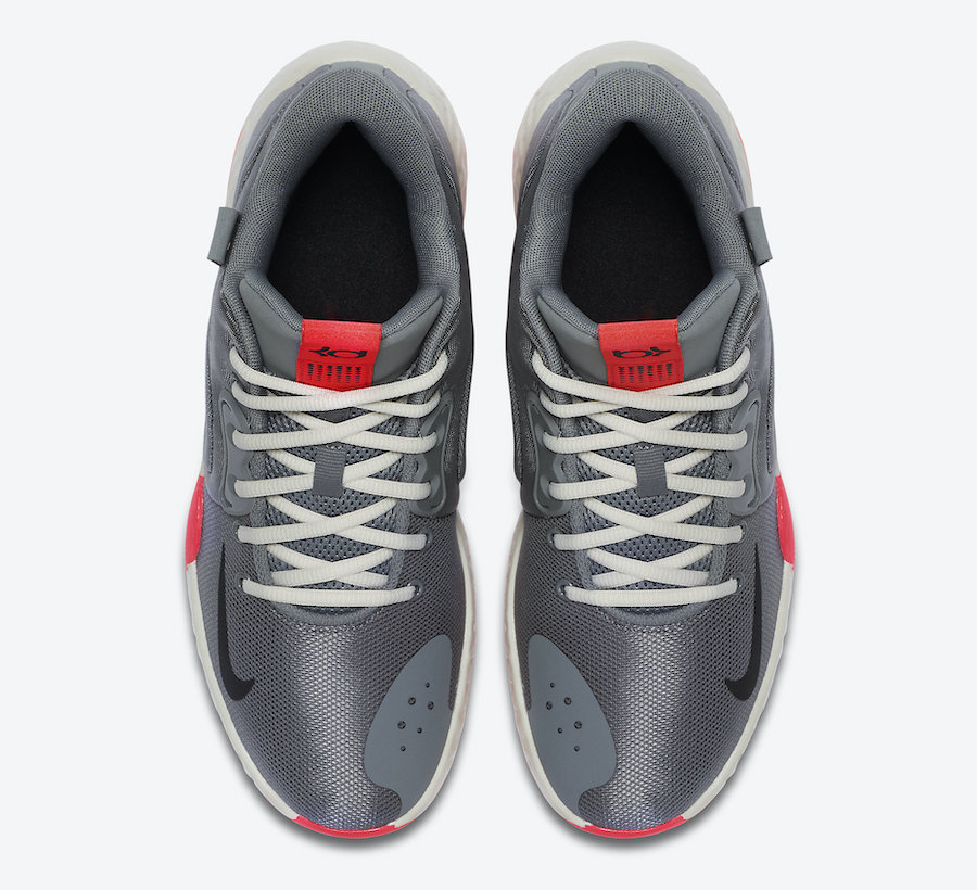 Nike KD Trey 5 VII Smoke Grey Laser Crimson AT1200-004 Release Date Info