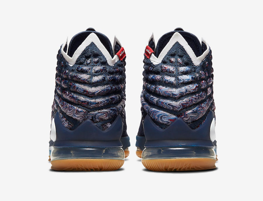 Nike LeBron 17 College Navy Gum CD5056-400 Release Date Info