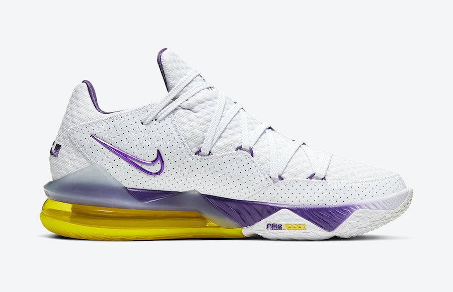 Nike LeBron 17 Low Lakers Home CD5007-102 Release Date