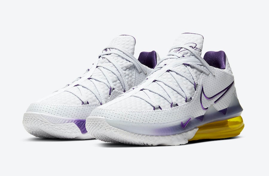 Nike LeBron 17 Low Lakers Home CD5007-102 Release Date