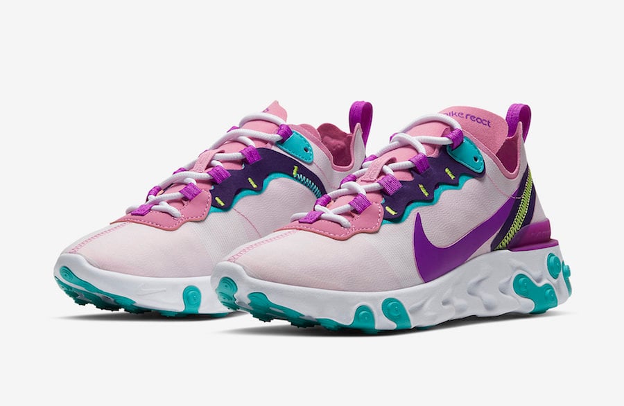 Nike React Element 55 in ‘Magic Flamingo’