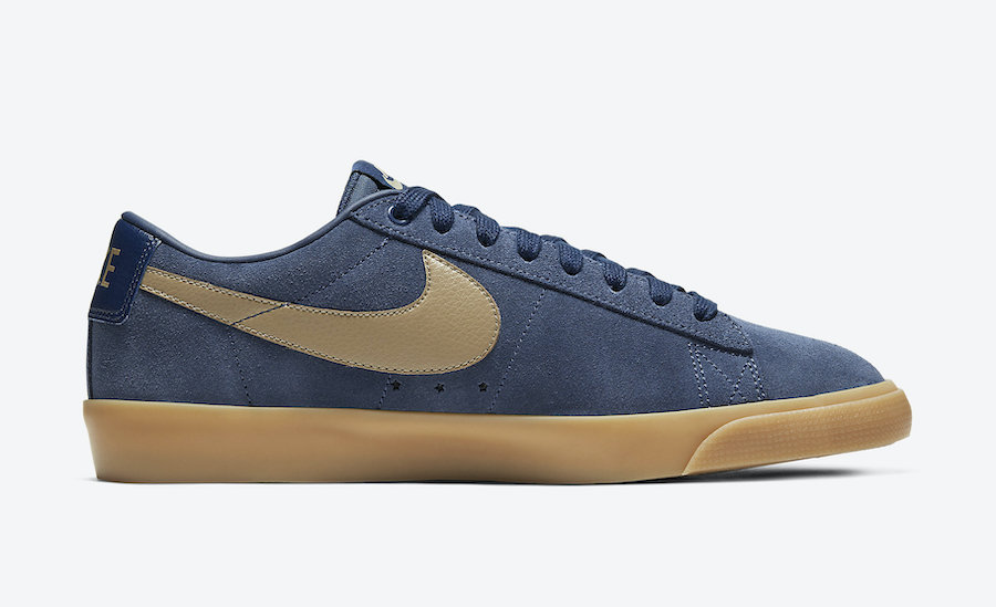 Nike SB Blazer Low GT Midnight Navy Gum 704939-403 Release Date Info