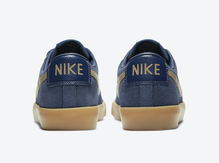 Nike SB Blazer Low GT Midnight Navy Gum 704939-403 Release Date Info