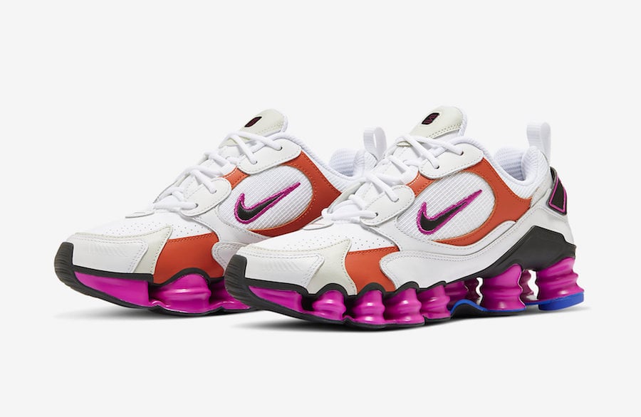 Nike Shox TL Nova White Hyper Violet Racer Blue AT8046-100 Release Date Info