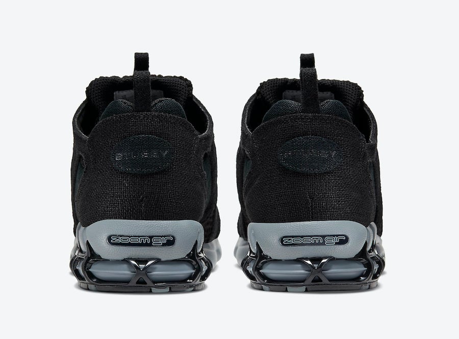 Stussy Nike Air Zoom Spiridon Cage 2 Black Grey CQ5486-001 Release Date