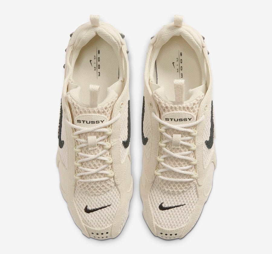 Stussy Nike Air Zoom Spiridon Caged Fossil CQ5486-200 Release Date