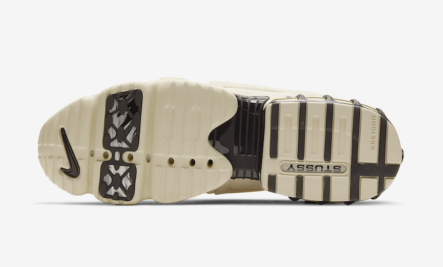 Stussy Nike Air Zoom Spiridon Caged Fossil CQ5486-200 Release Date