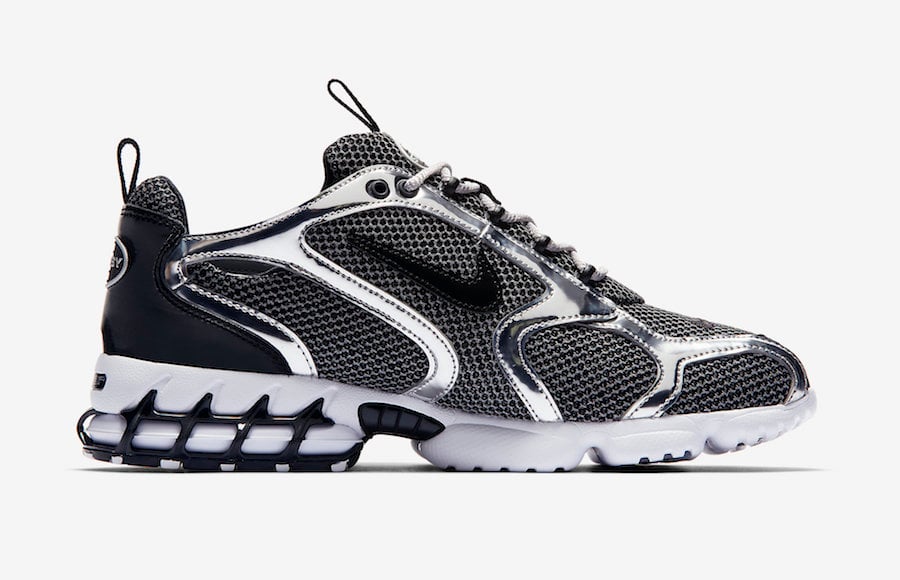 Stussy Nike Air Zoom Spiridon Caged Pure Platinum CQ5486-200 Release Date