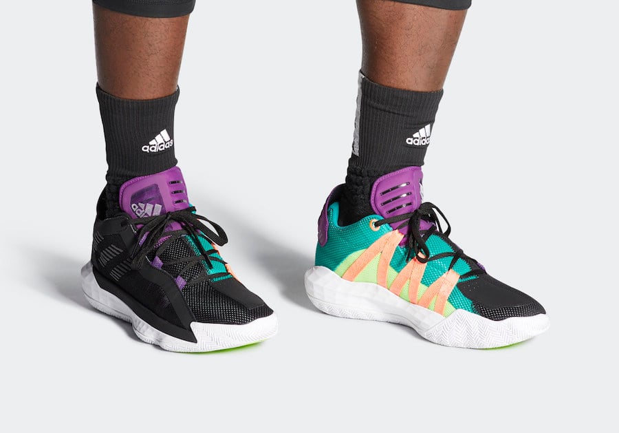 adidas Dame 6 Black Purple Teal EH2071 