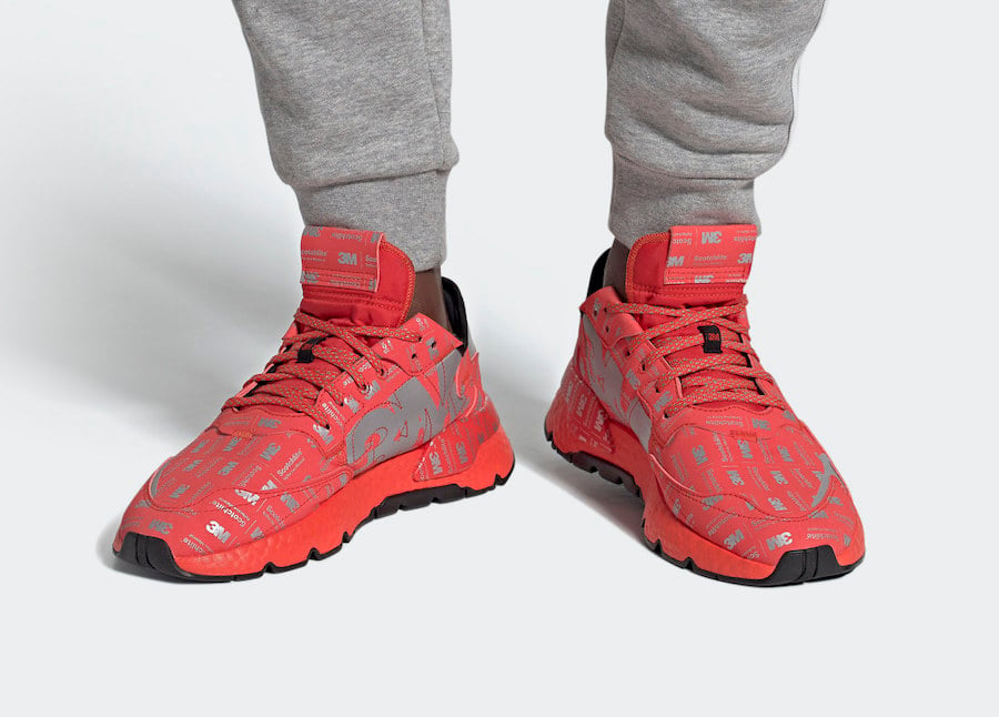 adidas Nite Jogger Reflective Red FV3621 Release Date Info
