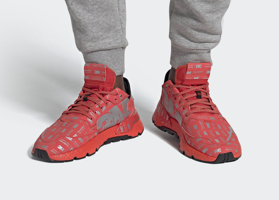 adidas Nite Jogger Reflective Red FV3621 Release Date Info