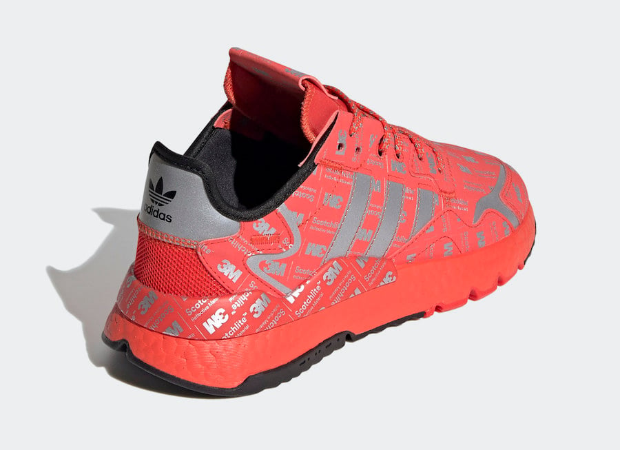 adidas Nite Jogger Reflective Red FV3621 Release Date Info