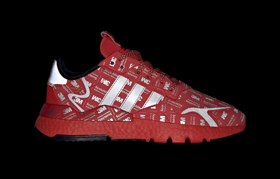 adidas Nite Jogger Reflective Red FV3621 Release Date Info