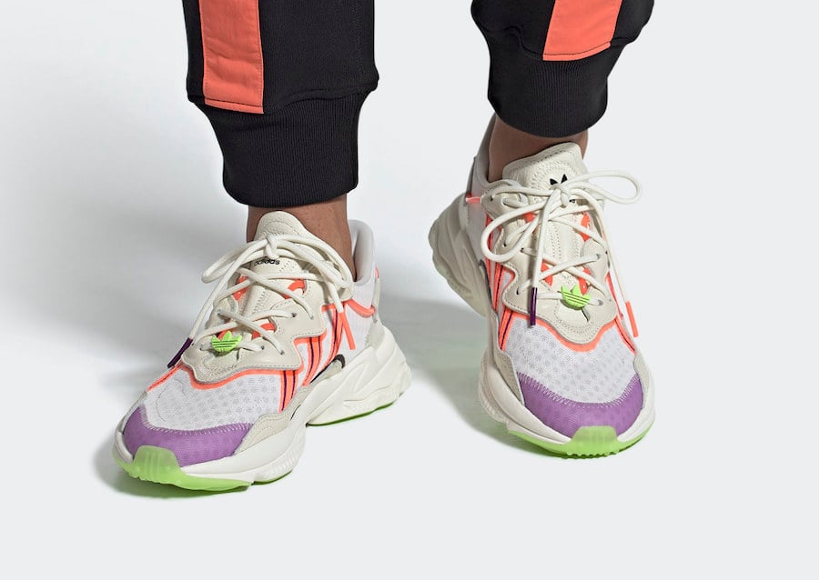 adidas Ozweego Off White Signal Green Glory Purple FX3814 Release Date Info