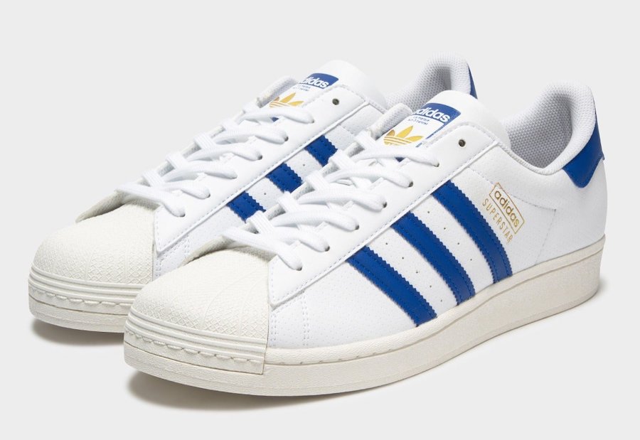 adidas Superstar Perforated White Blue FX2724 Release Date Info