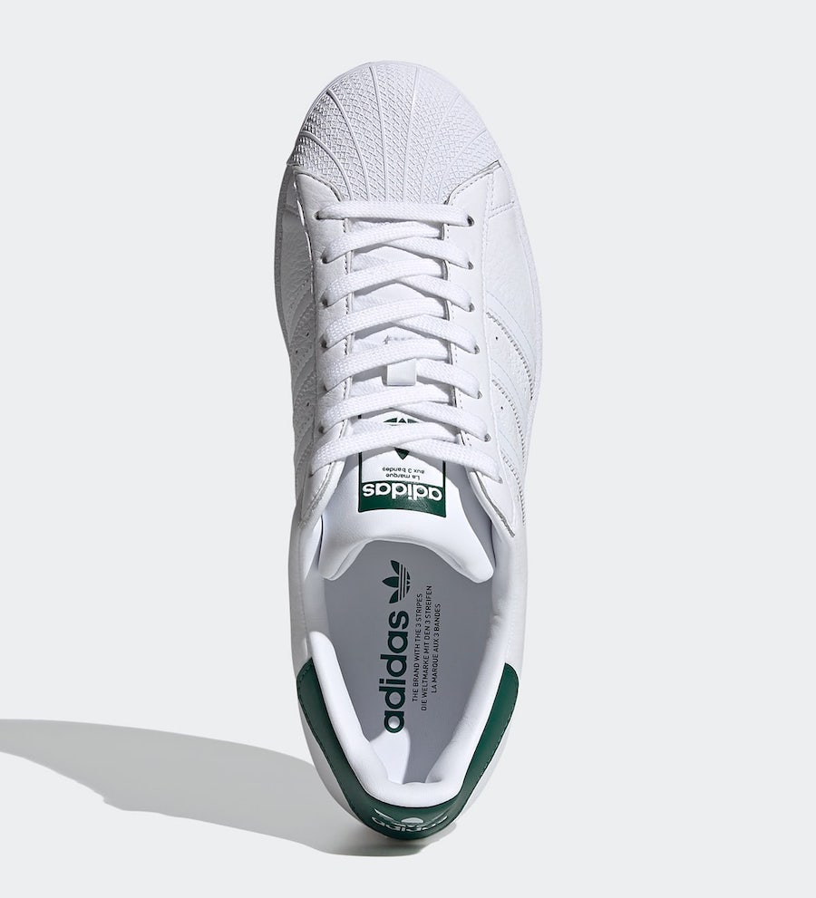 adidas Superstar White Collegiate Green FX4279 Release Date Info