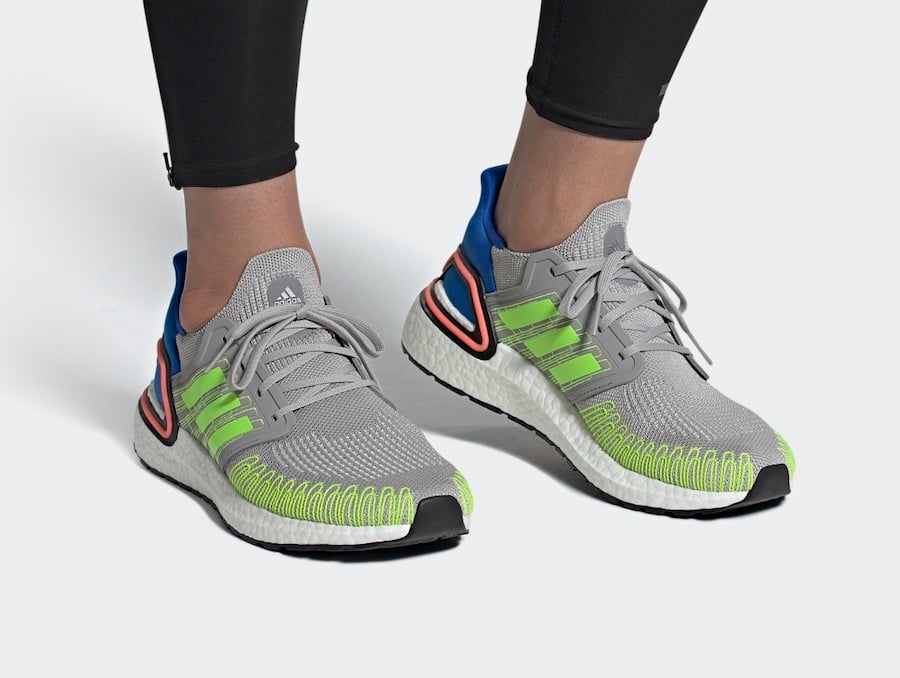 adidas Ultra Boost 2020 in Signal Green and Glory Blue Available Now