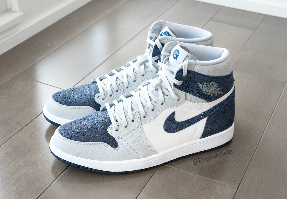 Air Jordan 1 Georgetown Hoyas Reptile PE Air Jordan 1 Georgetown Hoyas Reptile PE