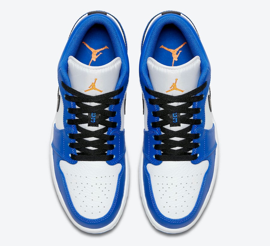 Air Jordan 1 Low Blue Orange 553558-401 Release Date Info