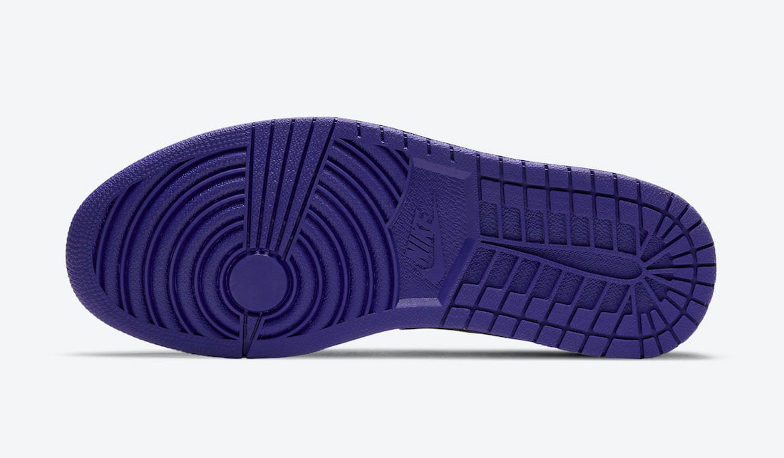 Air Jordan 1 Low Court Purple 553558-500 Release Info Date