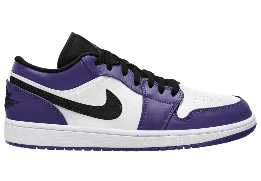 Air Jordan 1 Low Court Purple White 