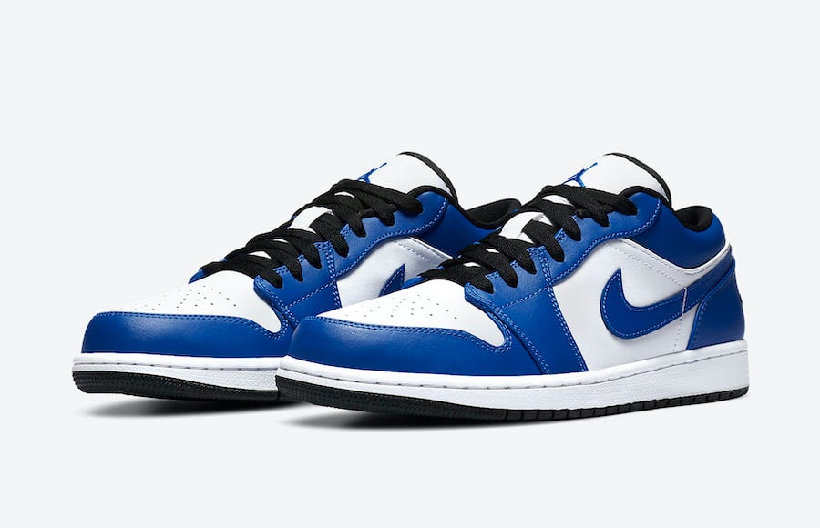 air jordan 1 low game royal on feet