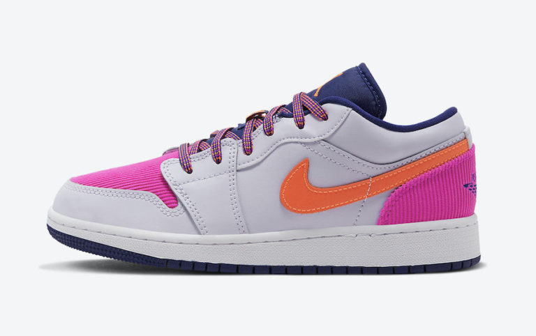Air Jordan 1 Low GS Barely Grape Fire Pink Regency Purple Hyper Crimson 554723-502 Release Date 