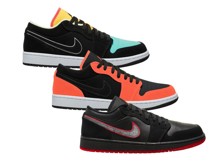 Air Jordan 1 Low Black And White Womens - Action Leather Air Jordan 1 Low Aj1 Sneakers Low Black 