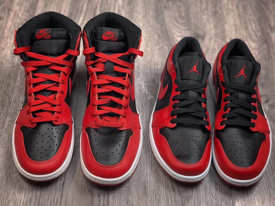 Air Jordan 1 Low Varsity Red 553558-606 Release Date Info | SneakerFiles