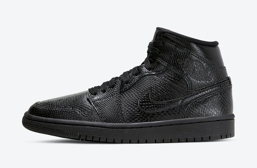 Air Jordan 1 Mid ‘Black Snakeskin’ Available Now