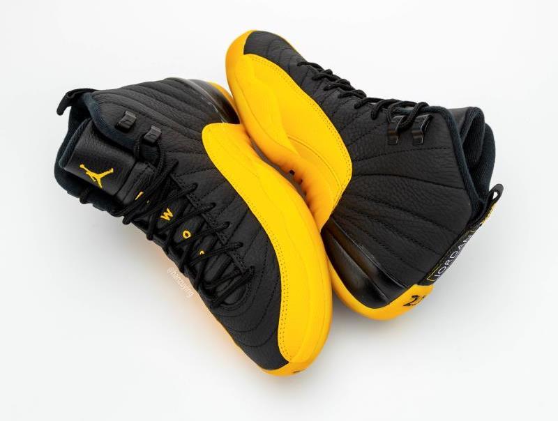 black and yellow jordans 12 release date