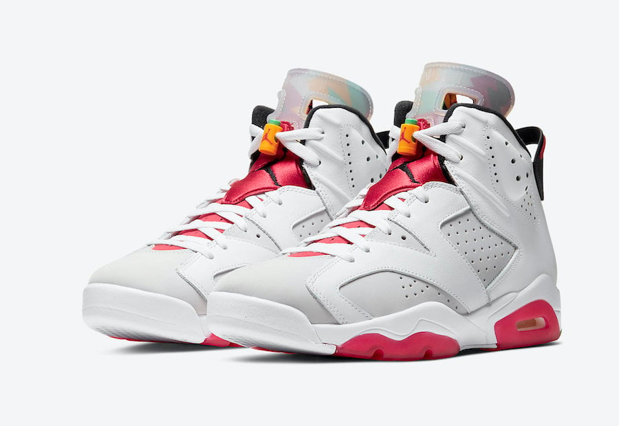 jordan 6 alternate hare on feet