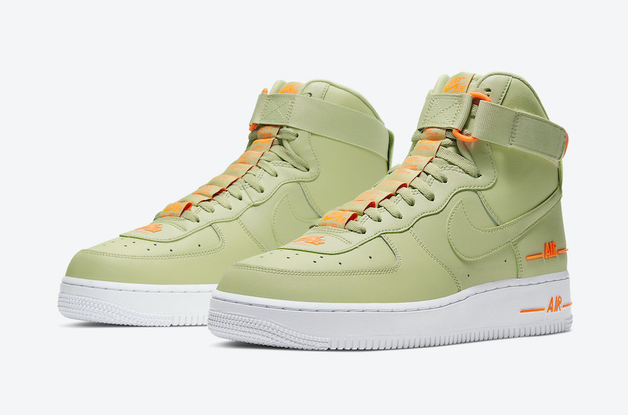 nike air force green orange