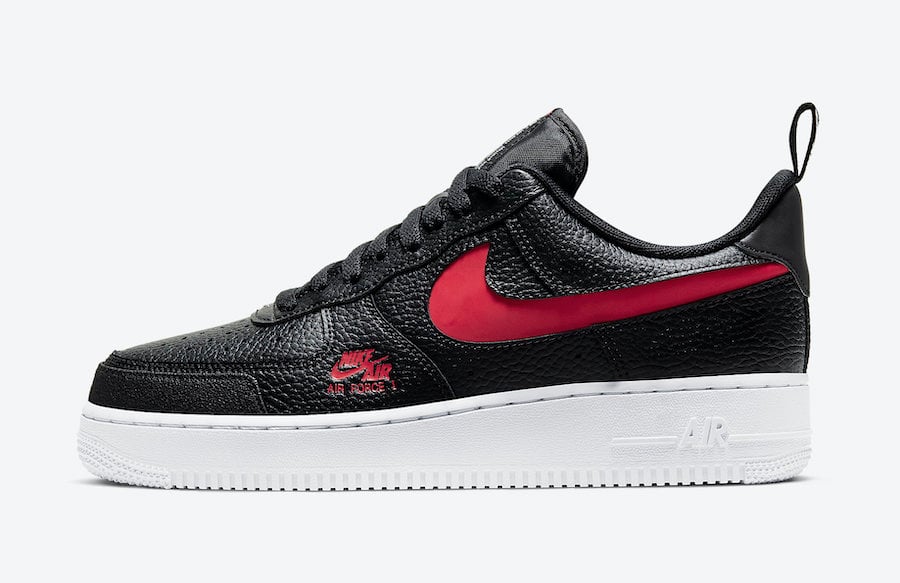 Nike Air Force 1 Low LV8 Utility Black University Red CW7579-001 Release Date Info
