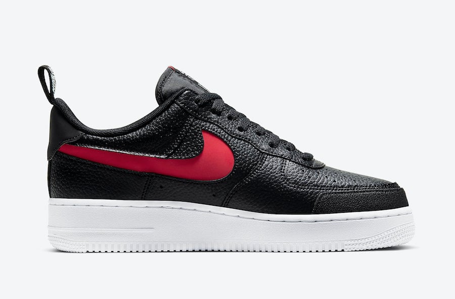 Nike Air Force 1 Low LV8 Utility Black University Red CW7579-001 Release Date Info