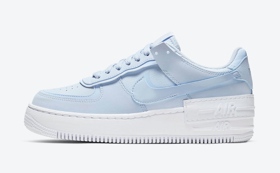 Nike Air Force 1 Shadow Hydrogen Blue CV3020-400 Release Date Info