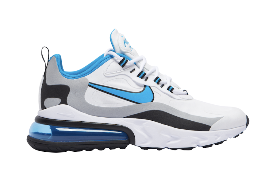 Nike Air Max 270 React with Light Blue Accents