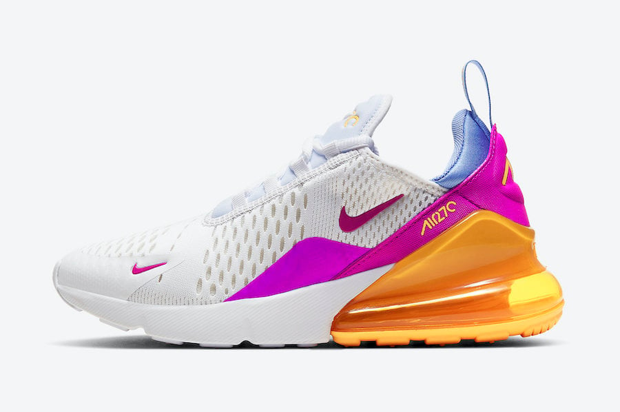 nike air max 270 white orange