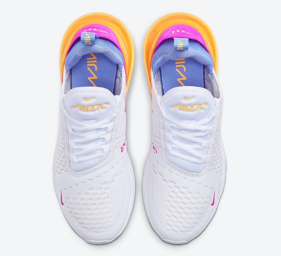 Nike Air Max 270 White Orange Blue Magenta CZ9275-100 Release Date Info