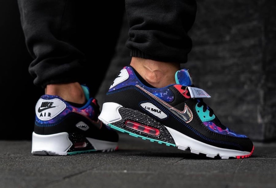 Nike Air Max 90 Galaxy CW6018-001 On Feet